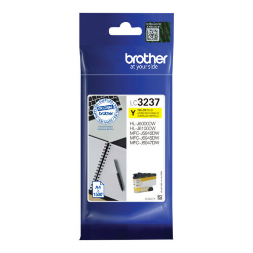 BROTHER LC-3237Y Yellow Ink 1500 pages