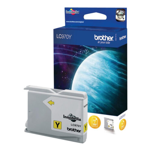 BROTHER LC-970 cartouche d encre jaune capacite standard 300 pages pack de 1
