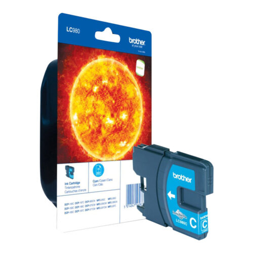 BROTHER LC-980 cartouche d encre cyan capacité standard 5.5ml 260 pages 1-pack blister sans alarme
