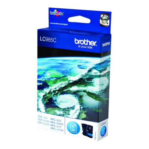 BROTHER LC-985 cartouche dencre cyan capacité standard 260 pages pack de 1
