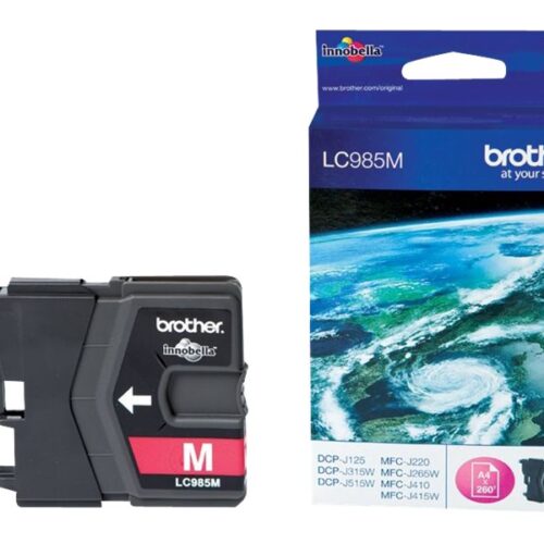 BROTHER LC-985 cartouche dencre magenta capacité standard 260 pages pack de 1