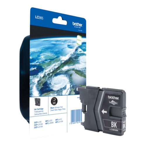 BROTHER LC-985 cartouche encre noir capacité standard 300 pages 1-pack blister sans alarme