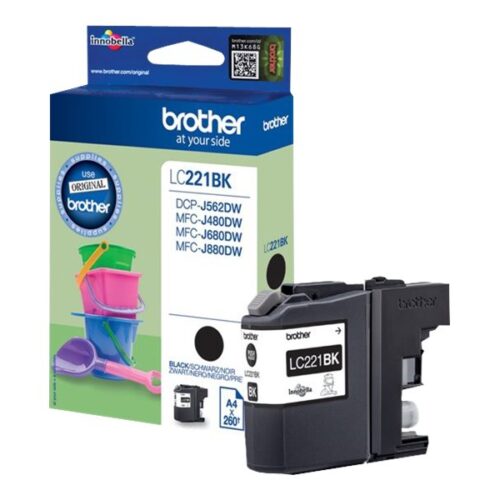 BROTHER LC221BK ink black 300 pages