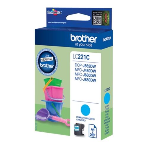 BROTHER LC221C ink cyan 300 pages