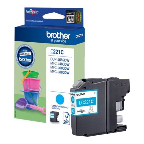 BROTHER LC221C ink cyan 300 pages
