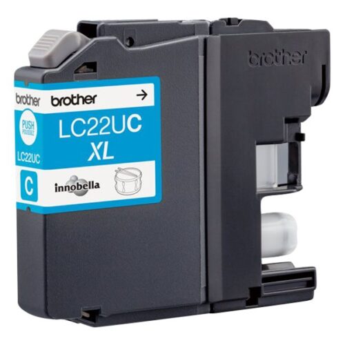 BROTHER LC22UC Cartouche de encre Cyan, 1200 pages pour DCP-J785DW et MFC-J985DW