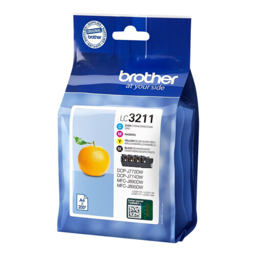 BROTHER LC3211VAL Pack of 4 cartridges black cyan magenta yellow