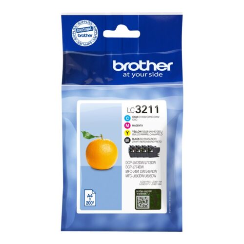 BROTHER LC3211VAL Pack of 4 cartridges black cyan magenta yellow