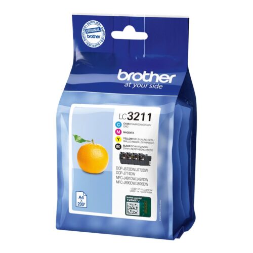 BROTHER LC3211VAL Pack of 4 cartridges black cyan magenta yellow