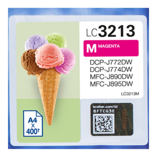 BROTHER LC3213M 400-page high-capacity magenta ink cartridge