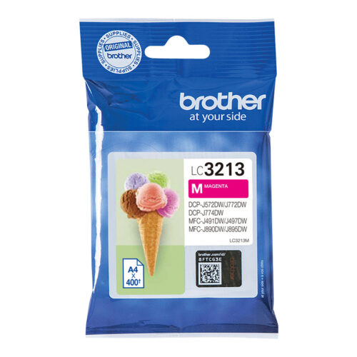 BROTHER LC3213M 400-page high-capacity magenta ink cartridge