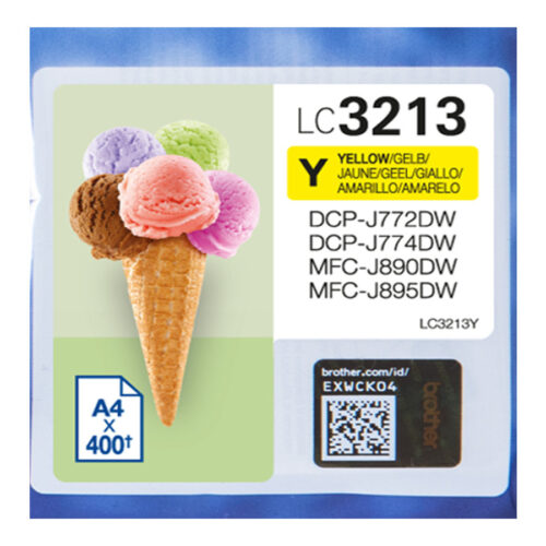 BROTHER LC3213Y High capacity 400-page yellow ink cartridge