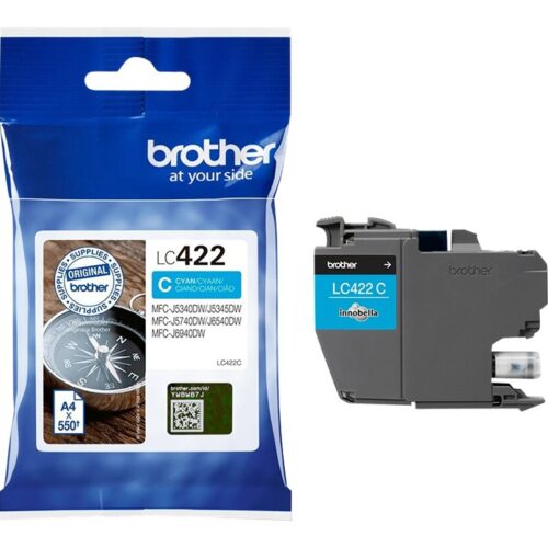 BROTHER LC422C Ink Cartridge For BH19M/B Compatible with MFC-J5340DW MFC-J5740DW MFC-J6540DW MFC-J6940DW 550 pages