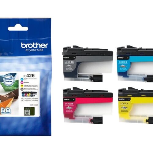 BROTHER LC426VAL Ink Cartridge Black Cyan Magenta Yellow Multipack for MFC-J4340DW MFC-J4540DW MFC-J4540DWXL 1500pages in color