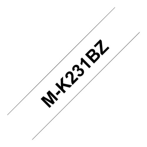 BROTHER MK231BZ cassette de bande noir sur blanc 12mm non stratifié pour P-touch 60 65 75 80 85 110