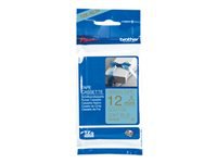 BROTHER P-Touch 12mm light blue/gold ribbon tape