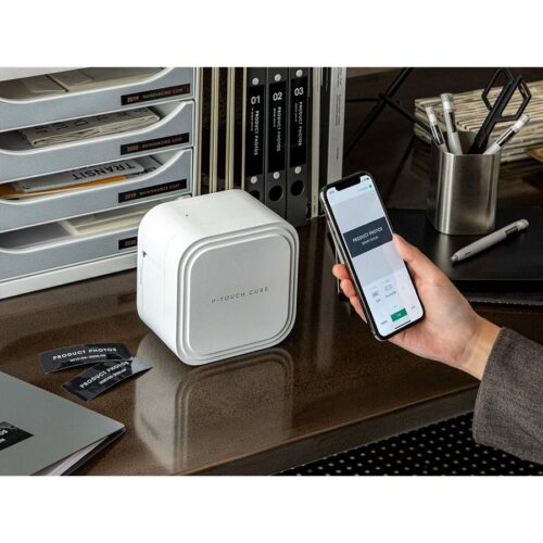 BROTHER P-Touch Cube Pro PT-P910BT Label printer Up to 36mm 360dpi 20mm/sec USB 2.0 Bluetooth 5.0 Cutter white