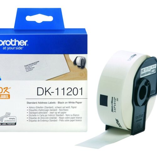 BROTHER P-TOUCH DK-11201 die-cut standard address label 29x90mm 400 labels