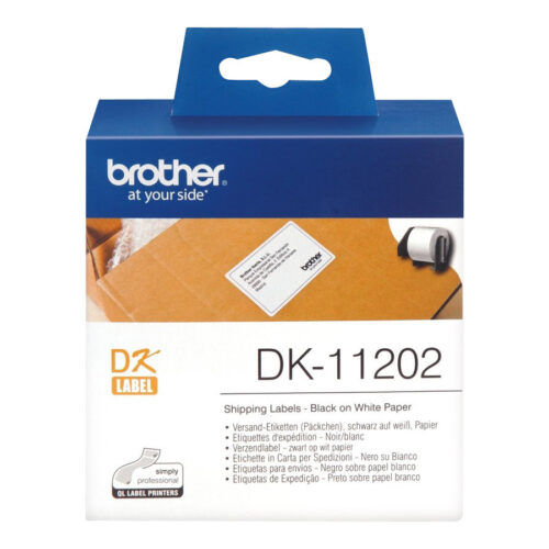 BROTHER P-TOUCH DK-11202 die-cut mailing label 62x100mm 300 labels