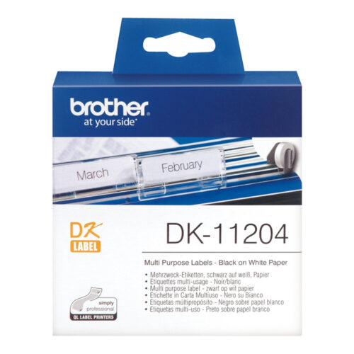 BROTHER P-TOUCH DK-11204 die-cut multi purpose label 17x54mm 400 labels