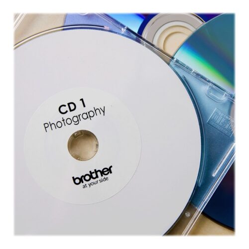 BROTHER P-TOUCH DK-11207 die-cut CD / DVD label (film) diameter 58mm 100 labels