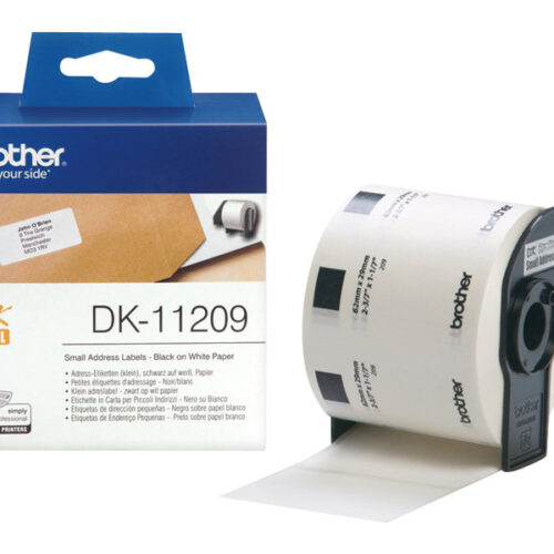 BROTHER P-TOUCH DK-11209 die-cut adress label small 29x62mm 800 labels