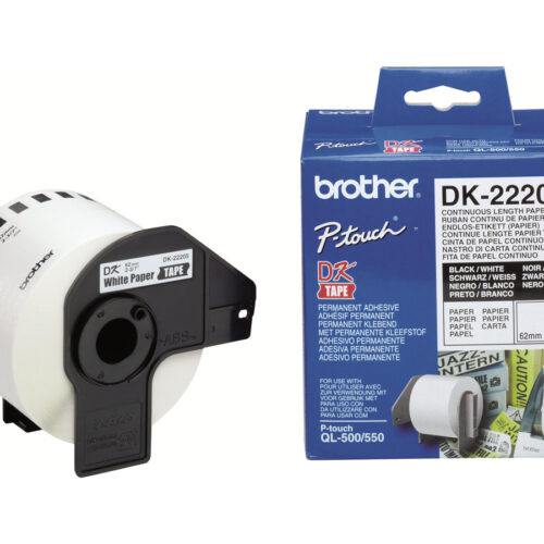 BROTHER P-TOUCH DK-22205 continue length  papier 62mm x 30.48m