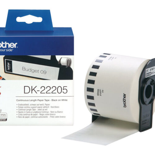BROTHER P-TOUCH DK-22205 continue length  papier 62mm x 30.48m