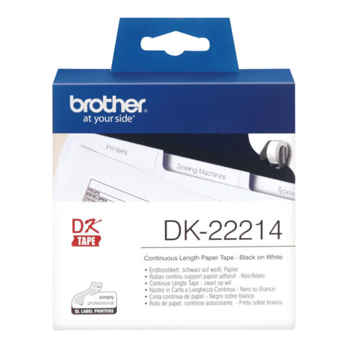 BROTHER P-TOUCH DK-22214  continue length  papier 12mm x 30.48m
