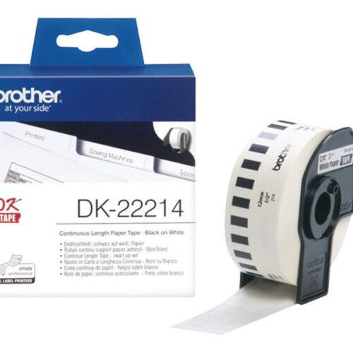 BROTHER P-TOUCH DK-22214  continue length  papier 12mm x 30.48m