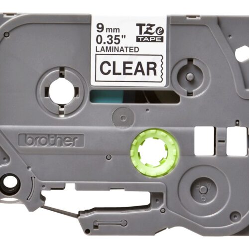 BROTHER P-TOUCH TZE-121 noir sur clear 9mm