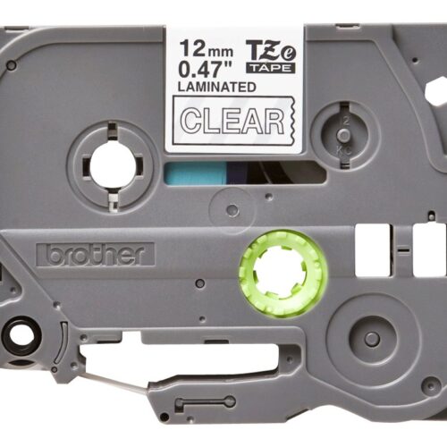 BROTHER P-TOUCH TZE-135 blanc sur clear 12mm