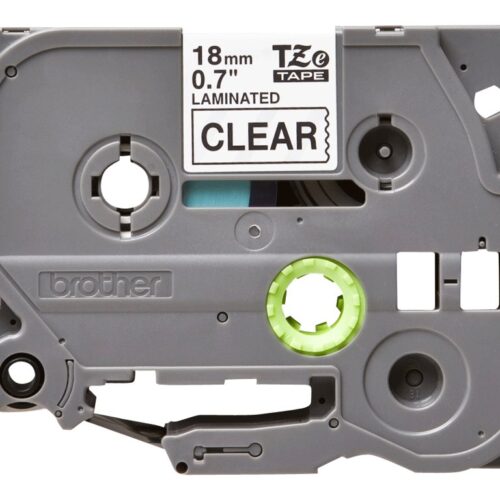 BROTHER P-TOUCH TZE-141 noir sur clear 18mm