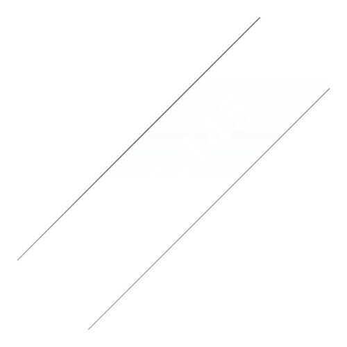BROTHER P-TOUCH TZE-145 blanc sur clear 18mm