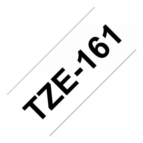 BROTHER P-TOUCH TZE-161 noir sur clear 36mm