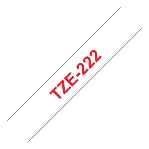BROTHER P-TOUCH TZE-222 rouge sur blanc 9mm