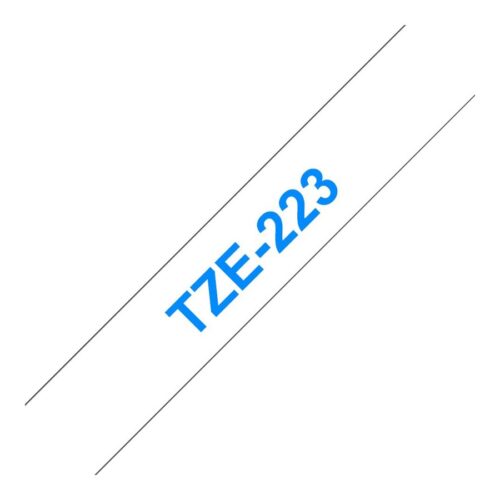 BROTHER P-TOUCH TZE-223 bleu sur blanc 9mm