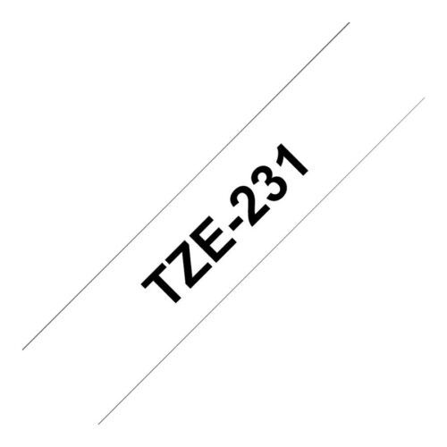 BROTHER P-TOUCH TZE-231 noir sur blanc 12mm