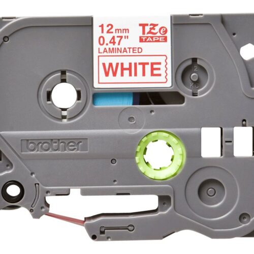 BROTHER P-TOUCH TZE-232 rouge sur blanc 12mm