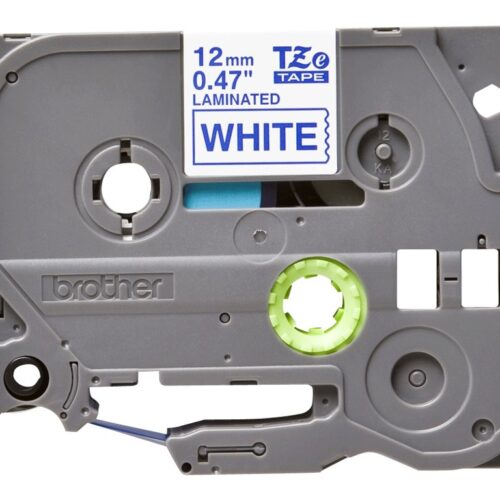 BROTHER P-TOUCH TZE-233 bleu sur blanc 12mm