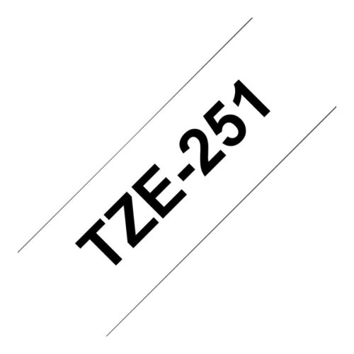 BROTHER P-TOUCH TZE-251 noir sur blanc 24mm