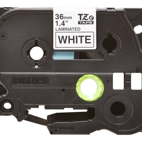 BROTHER P-TOUCH TZE-261 noir sur blanc 36mm