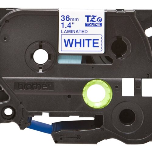 BROTHER P-TOUCH TZE-263 bleu sur blanc 36mm