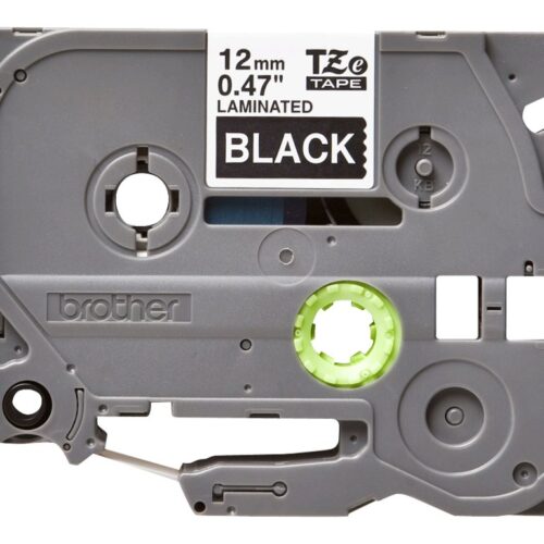 BROTHER P-TOUCH TZE-335 blanc sur noir  12mm