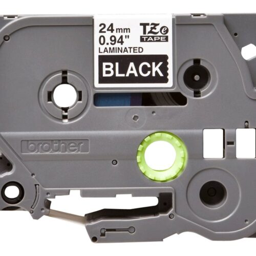BROTHER P-TOUCH TZE-355 blanc sur noir 24mm