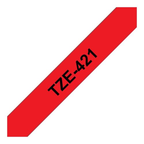 BROTHER P-TOUCH TZE-421 noir sur rouge 9mm