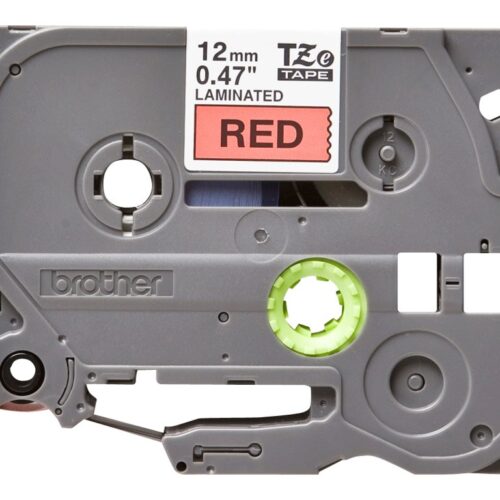 BROTHER P-TOUCH TZE-431 noir sur rouge 12mm