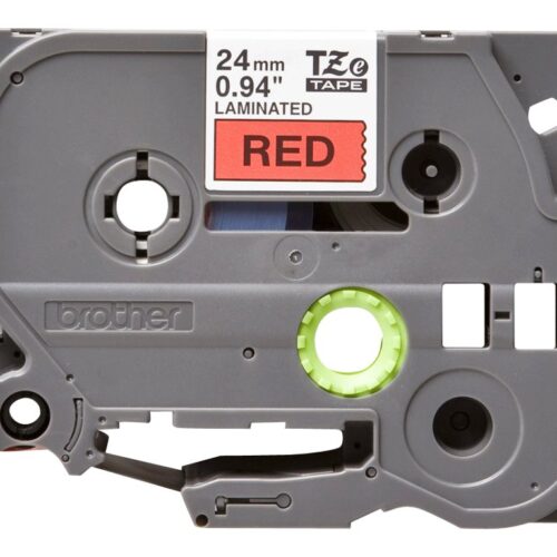 BROTHER P-TOUCH TZE-451 noir sur rouge 24mm