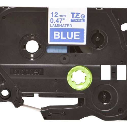 BROTHER P-TOUCH TZE-535 blanc sur hard bleu 12mm