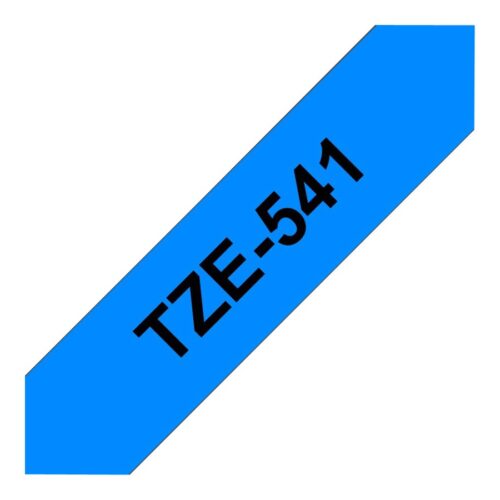 BROTHER P-TOUCH TZE-541 noir sur bleu 18mm